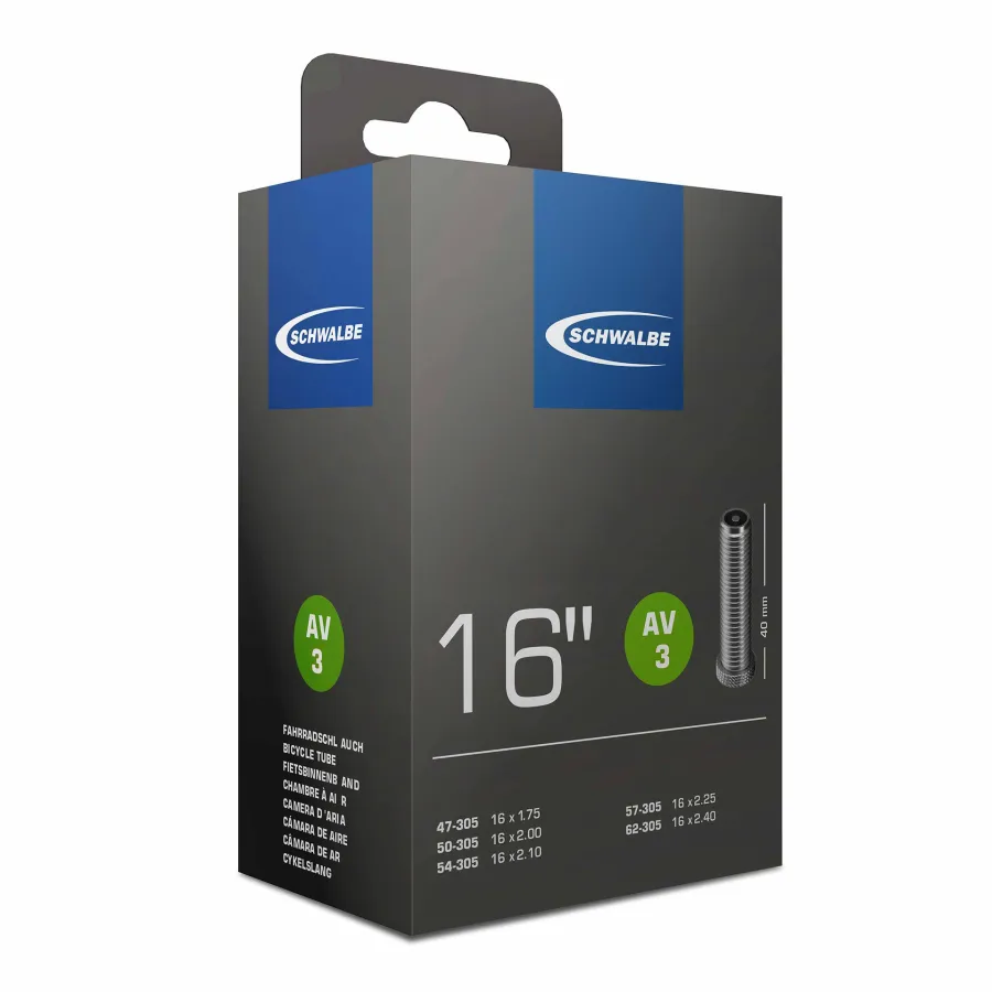 Inner tube Schwalbe AV3 16" wide 47/50/54/57/62-305