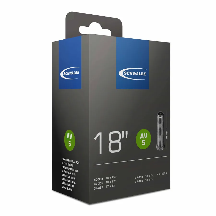 Inner tube Schwalbe AV5 18" 40/47-355 32-369 37-390 37-400