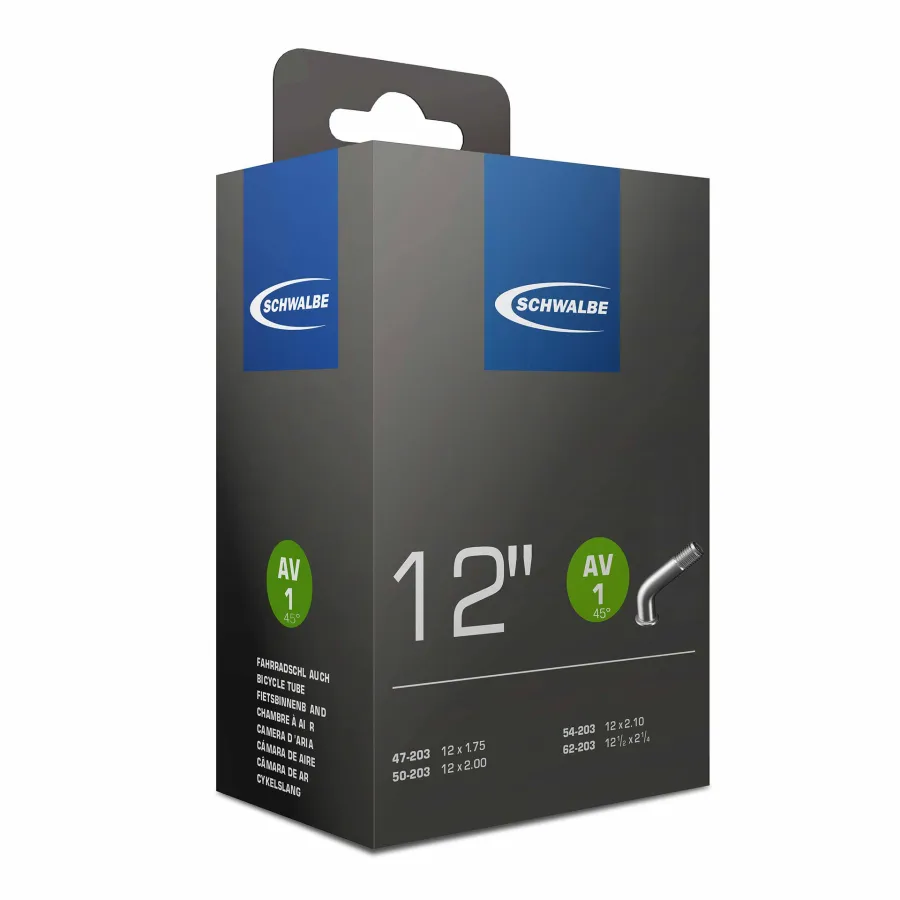 Inner tube Schwalbe AV1 12" 47/62-203 IB valve 45°