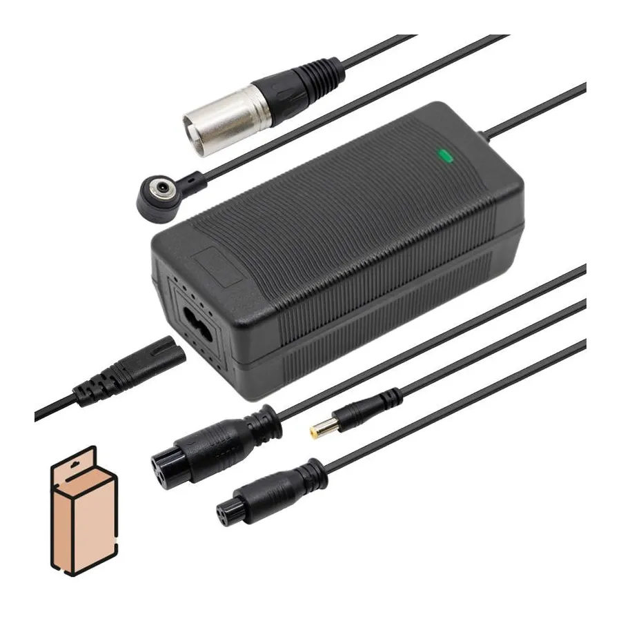 36V-Ladegerät (42V) 2A mit X16/XLR/GX12/MI4 Pro (1. Gen.)/DC Cecotec-Anschlüssen