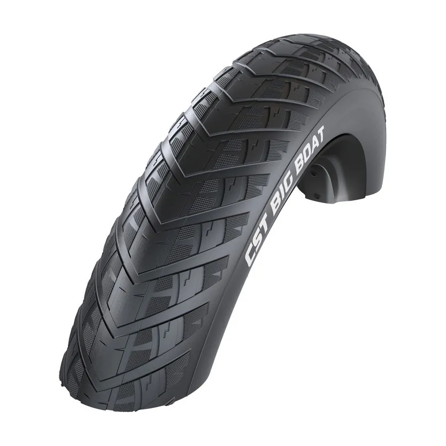 Buitenband CST 20-4.00 (100-406) Big Boat zwart met reflectie